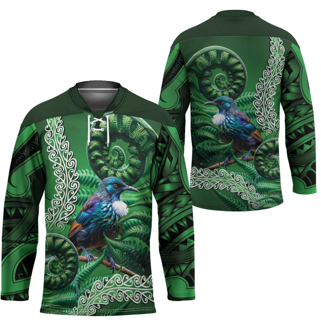 Tui Bird Koru Silver Fern Aotearoa Hockey Jersey LT9 - Polynesian Pride