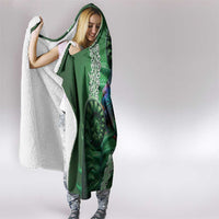 Tui Bird Koru Silver Fern Aotearoa Hooded Blanket LT9 - Polynesian Pride