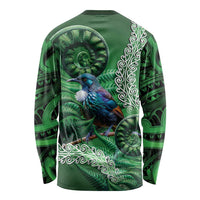 Tui Bird Koru Silver Fern Aotearoa Long Sleeve Shirt LT9 - Polynesian Pride