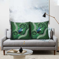 Tui Bird Koru Silver Fern Aotearoa Pillow Cover LT9 - Polynesian Pride