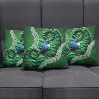 Tui Bird Koru Silver Fern Aotearoa Pillow Cover LT9 - Polynesian Pride