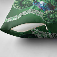 Tui Bird Koru Silver Fern Aotearoa Pillow Cover LT9 - Polynesian Pride