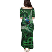 Tui Bird Koru Silver Fern Aotearoa Puletasi LT9 - Polynesian Pride