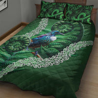 Tui Bird Koru Silver Fern Aotearoa Quilt Bed Set LT9 - Polynesian Pride
