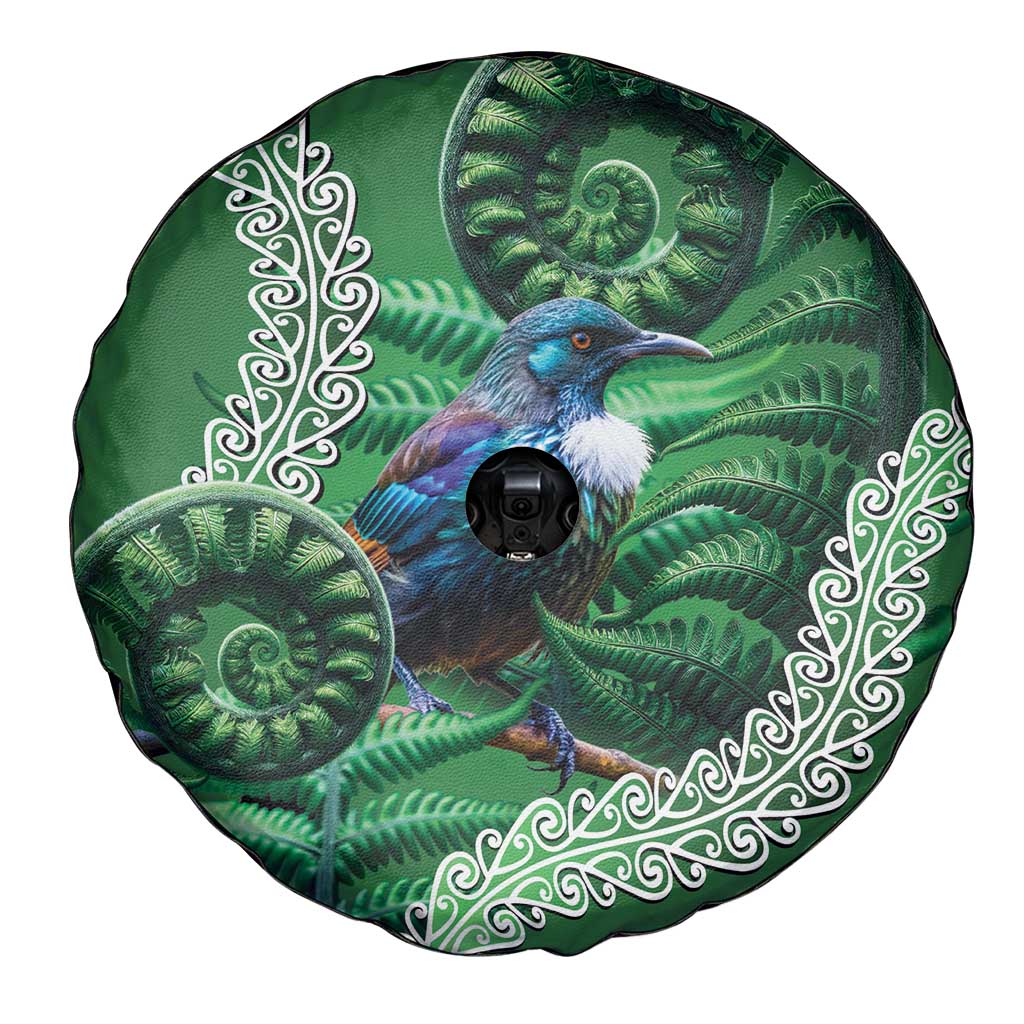 Tui Bird Koru Silver Fern Aotearoa Spare Tire Cover LT9 - Polynesian Pride