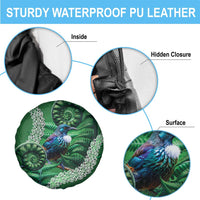 Tui Bird Koru Silver Fern Aotearoa Spare Tire Cover LT9 - Polynesian Pride