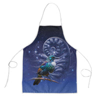 Tui Bird Matariki Galaxy Apron Koru Silver Fern Aotearoa LT9 Galaxy - Polynesian Pride