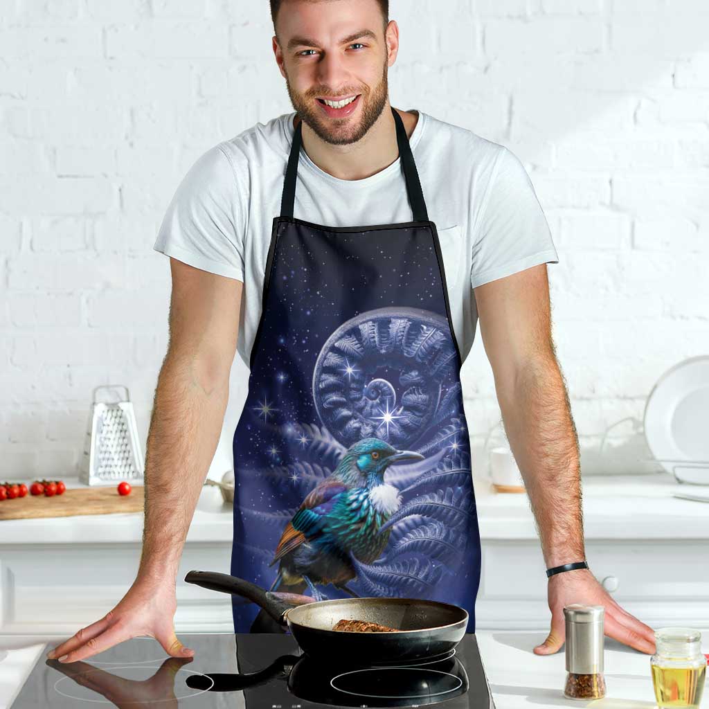 Tui Bird Matariki Galaxy Apron Koru Silver Fern Aotearoa LT9 - Polynesian Pride