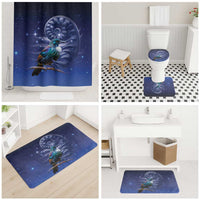 Tui Bird Matariki Galaxy Bathroom Set Koru Silver Fern Aotearoa LT9 - Polynesian Pride