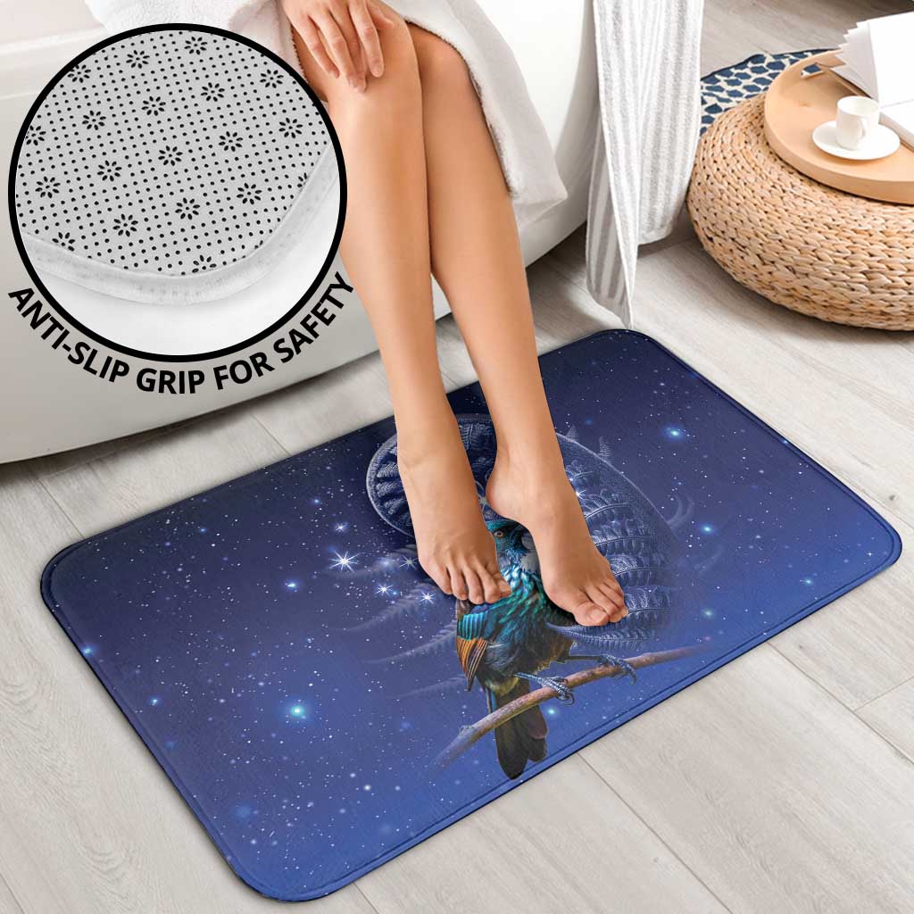 Tui Bird Matariki Galaxy Bathroom Set Koru Silver Fern Aotearoa LT9 - Polynesian Pride