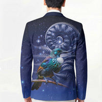 Tui Bird Matariki Galaxy Blazer Koru Silver Fern Aotearoa LT9 - Polynesian Pride