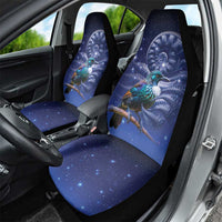 Tui Bird Matariki Galaxy Car Seat Cover Koru Silver Fern Aotearoa LT9 - Polynesian Pride