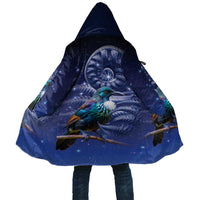 Tui Bird Matariki Galaxy Cloak Koru Silver Fern Aotearoa LT9 Unisex Galaxy - Polynesian Pride
