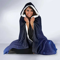 Tui Bird Matariki Galaxy Hooded Blanket Koru Silver Fern Aotearoa LT9 - Polynesian Pride