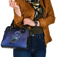 Tui Bird Matariki Galaxy Shoulder Handbag Koru Silver Fern Aotearoa LT9 - Polynesian Pride