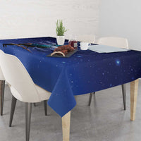 Tui Bird Matariki Galaxy Tablecloth Koru Silver Fern Aotearoa LT9 - Polynesian Pride