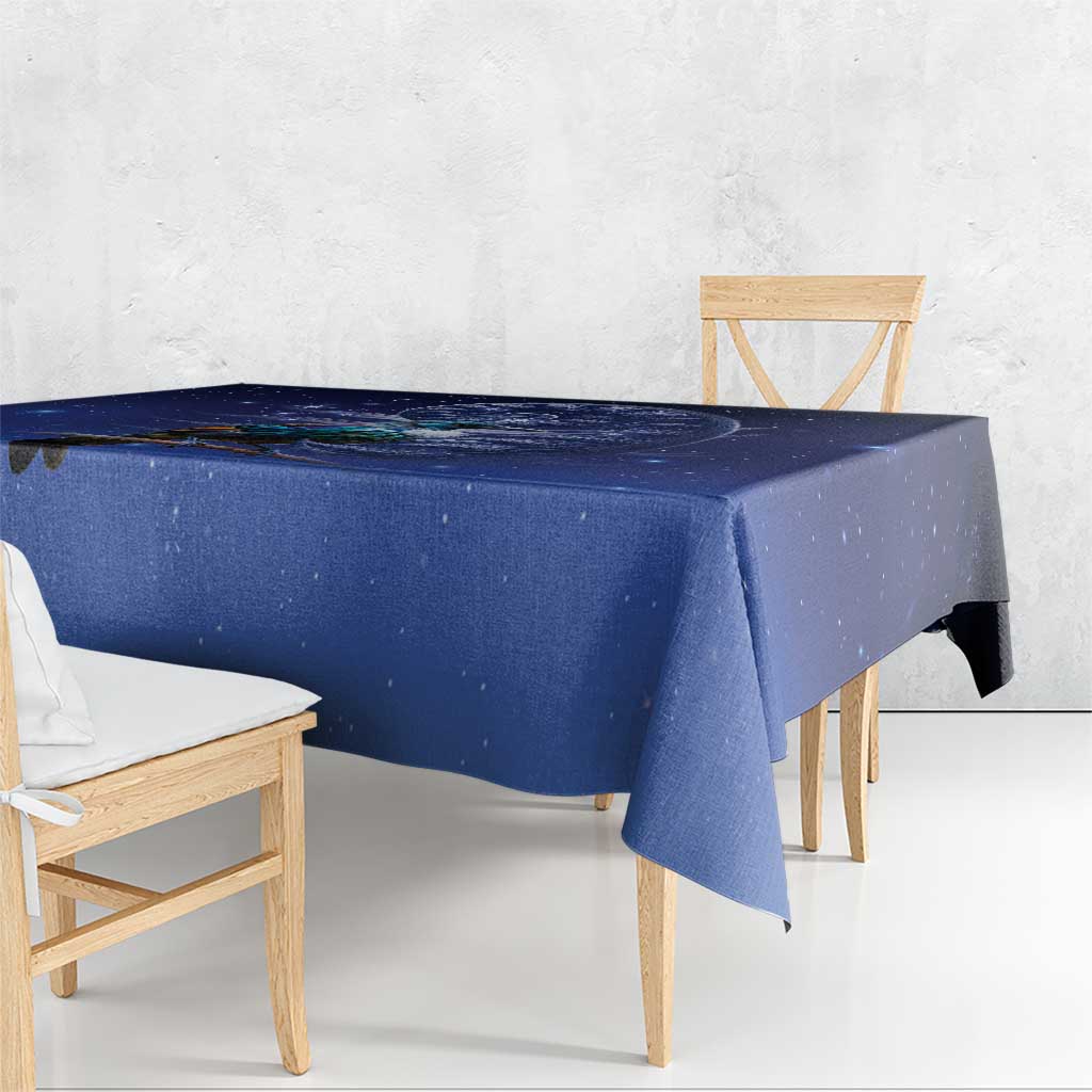 Tui Bird Matariki Galaxy Tablecloth Koru Silver Fern Aotearoa LT9 - Polynesian Pride