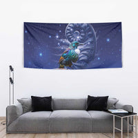 Tui Bird Matariki Galaxy Tapestry Koru Silver Fern Aotearoa LT9 - Polynesian Pride