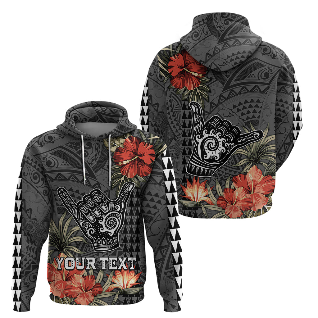 Custom Hawaii Shaka Surf Hand Sign Hoodie Polynesian Vintage Vibes LT9 - Polynesian Pride