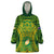 Cook Islands Rugby Wearable Blanket Hoodie Kukis Athletic Style LT9 One Size Green - Polynesian Pride