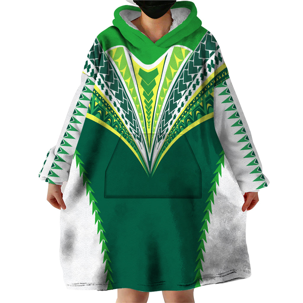Polynesian Pride Cook Islands Rugby Wearable Blanket Hoodie No1 LT9 - Polynesian Pride