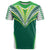 Custom Polynesian Pride Cook Islands Rugby T Shirt No1 LT9 Green - Polynesian Pride