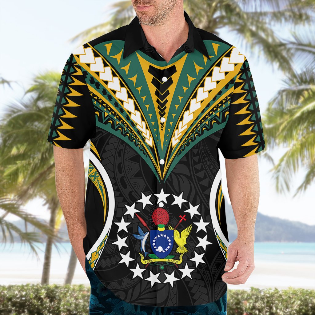 Polynesian Pride Cook Islands Hawaiian Shirt Tribal Wave Style LT9 - Polynesian Pride