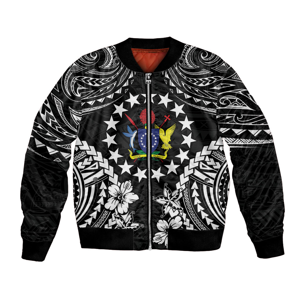 Cook Islands Ra o te Ui Ariki Est 1967 Bomber Jacket LT9 Unisex Black - Polynesian Pride