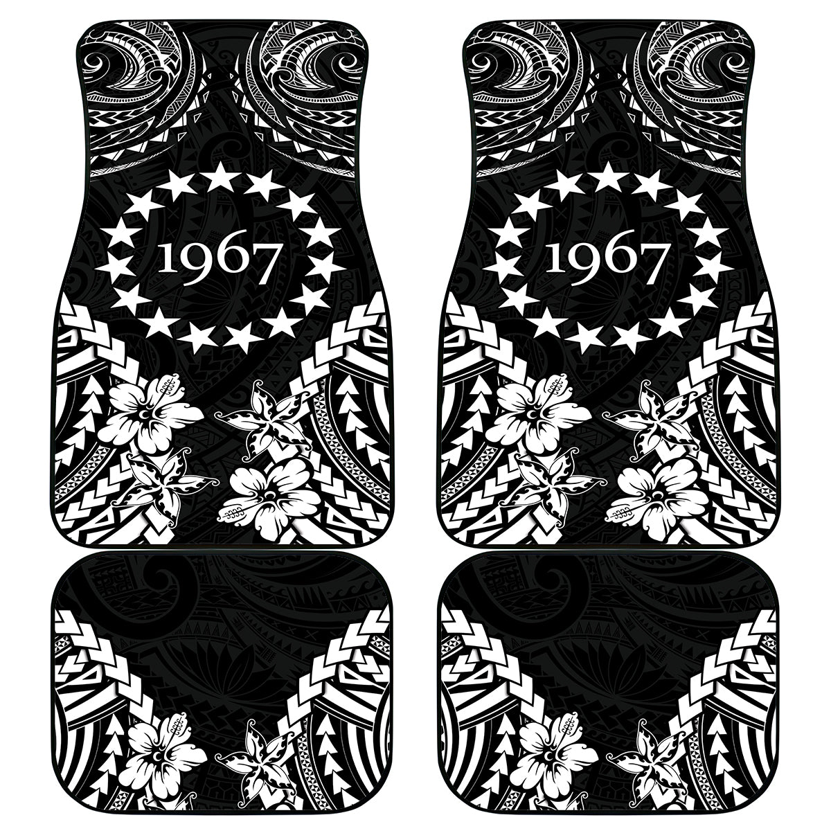 Cook Islands Ra o te Ui Ariki Est 1967 Car Mats LT9 - Polynesian Pride
