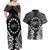 Cook Islands Ra o te Ui Ariki Est 1967 Couples Matching Off Shoulder Maxi Dress and Hawaiian Shirt