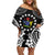 Cook Islands Ra o te Ui Ariki Est 1967 Family Matching Off Shoulder Short Dress and Hawaiian Shirt