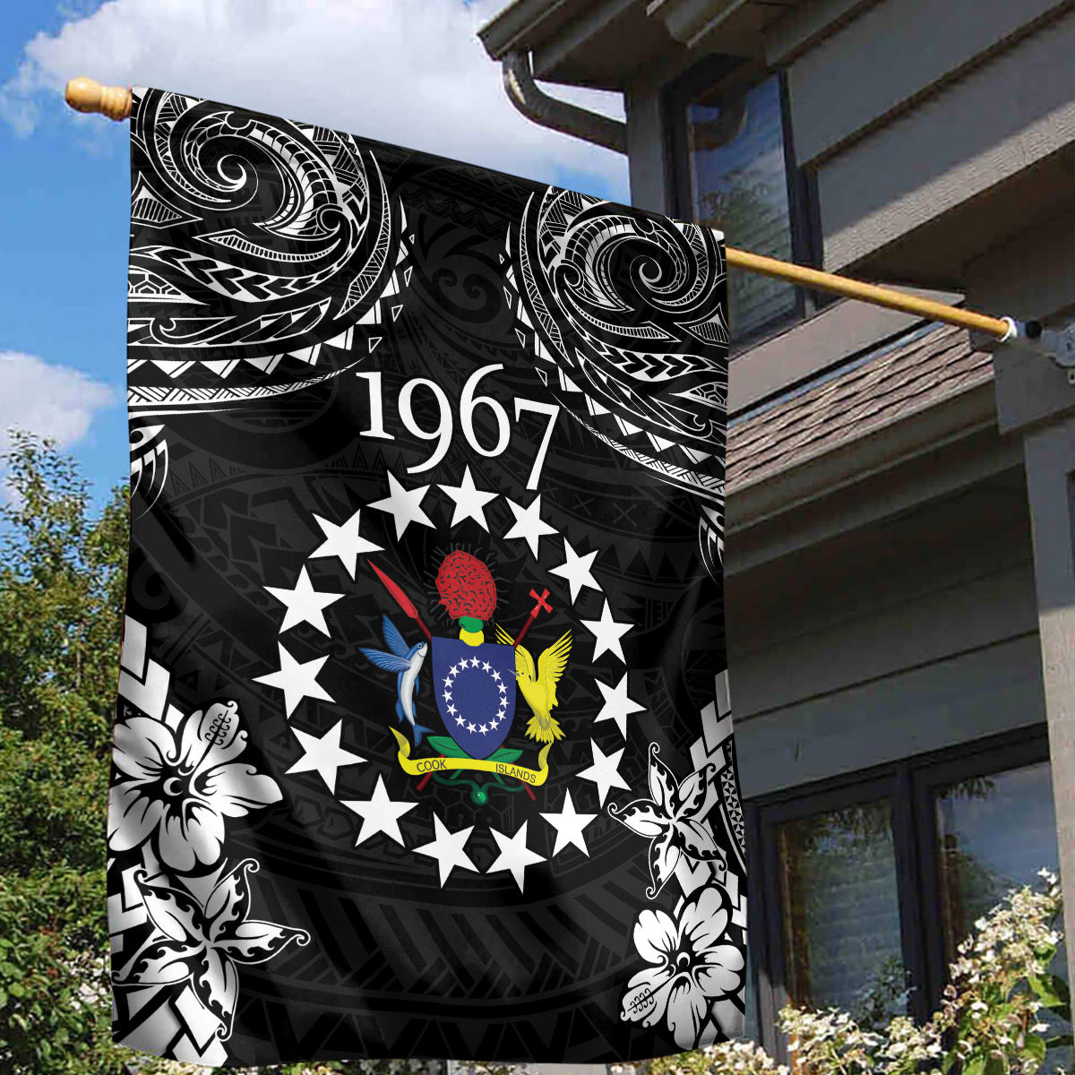 Cook Islands Ra o te Ui Ariki Est 1967 Garden Flag LT9 - Polynesian Pride