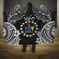 Cook Islands Ra o te Ui Ariki Est 1967 Hooded Blanket LT9 One Size Black - Polynesian Pride