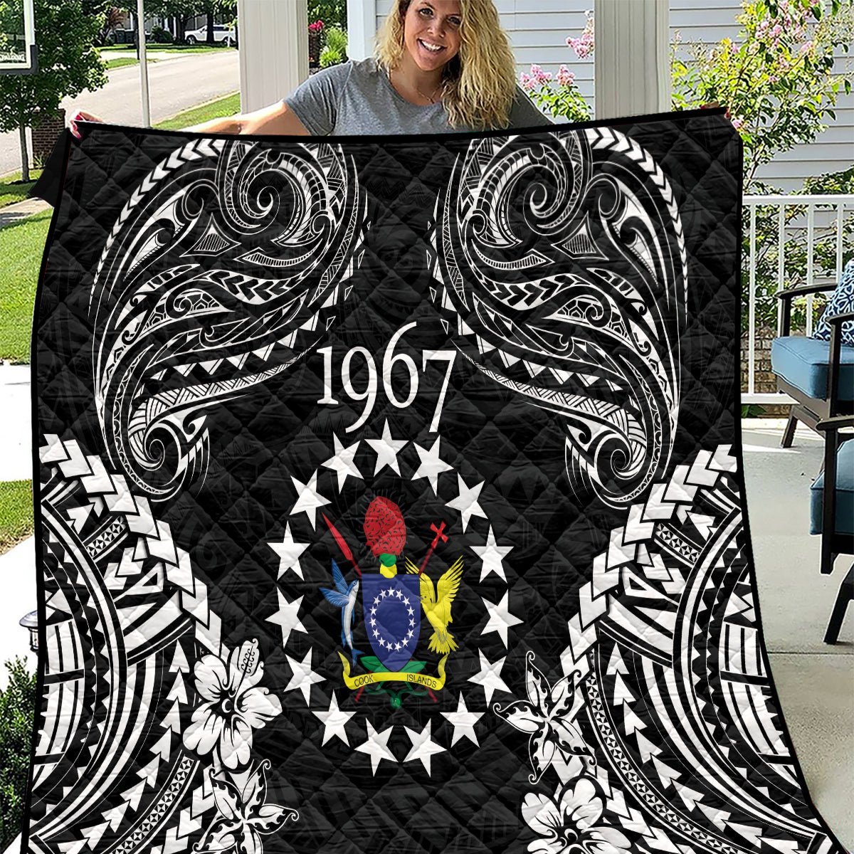 Cook Islands Ra o te Ui Ariki Est 1967 Quilt