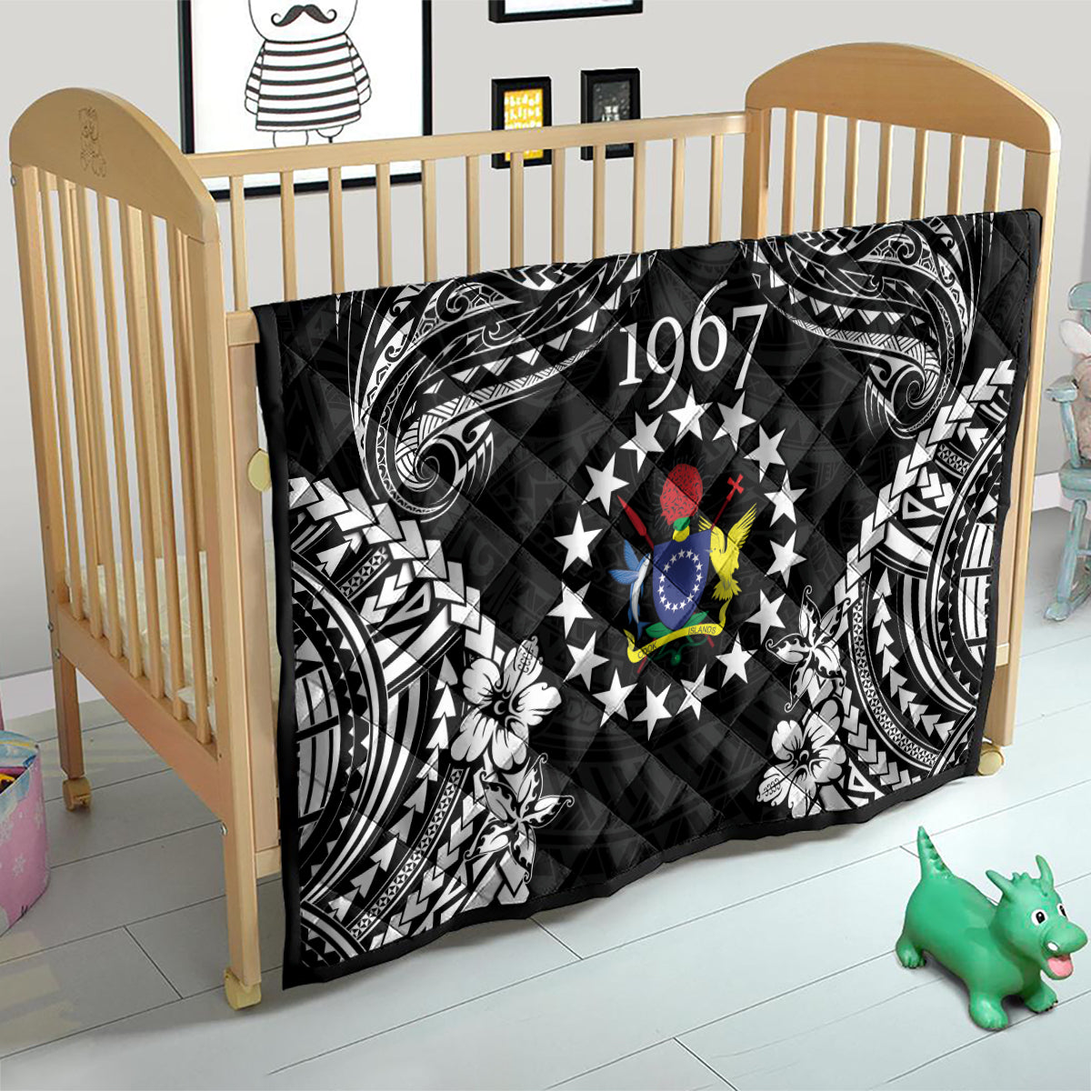 Cook Islands Ra o te Ui Ariki Est 1967 Quilt