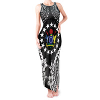 Cook Islands Ra o te Ui Ariki Est 1967 Tank Maxi Dress LT9 Women Black - Polynesian Pride