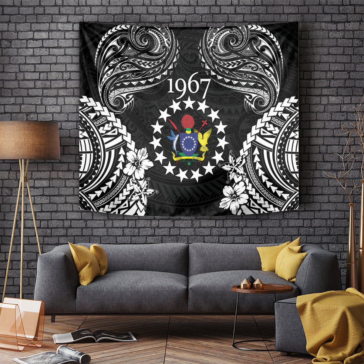 Cook Islands Ra o te Ui Ariki Est 1967 Tapestry LT9 - Polynesian Pride