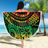 Cook Islands 15 Stars Beach Blanket Kuki Airani Polynesian Tribal Wave Tattoo LT9 - Polynesian Pride