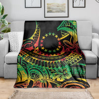 Cook Islands 15 Stars Blanket Kuki Airani Polynesian Tribal Wave Tattoo LT9 - Polynesian Pride