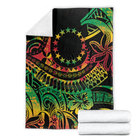 Cook Islands 15 Stars Blanket Kuki Airani Polynesian Tribal Wave Tattoo LT9 - Polynesian Pride
