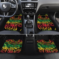 Cook Islands 15 Stars Car Mats Kuki Airani Polynesian Tribal Wave Tattoo LT9 Set 4pcs Reggae - Polynesian Pride