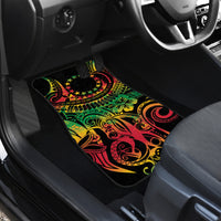 Cook Islands 15 Stars Car Mats Kuki Airani Polynesian Tribal Wave Tattoo LT9 - Polynesian Pride