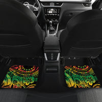 Cook Islands 15 Stars Car Mats Kuki Airani Polynesian Tribal Wave Tattoo LT9 Set 2pcs - Back Reggae - Polynesian Pride