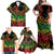 Cook Islands 15 Stars Family Matching Off Shoulder Maxi Dress and Hawaiian Shirt Kuki Airani Polynesian Tribal Wave Tattoo