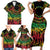 Cook Islands 15 Stars Family Matching Short Sleeve Bodycon Dress and Hawaiian Shirt Kuki Airani Polynesian Tribal Wave Tattoo