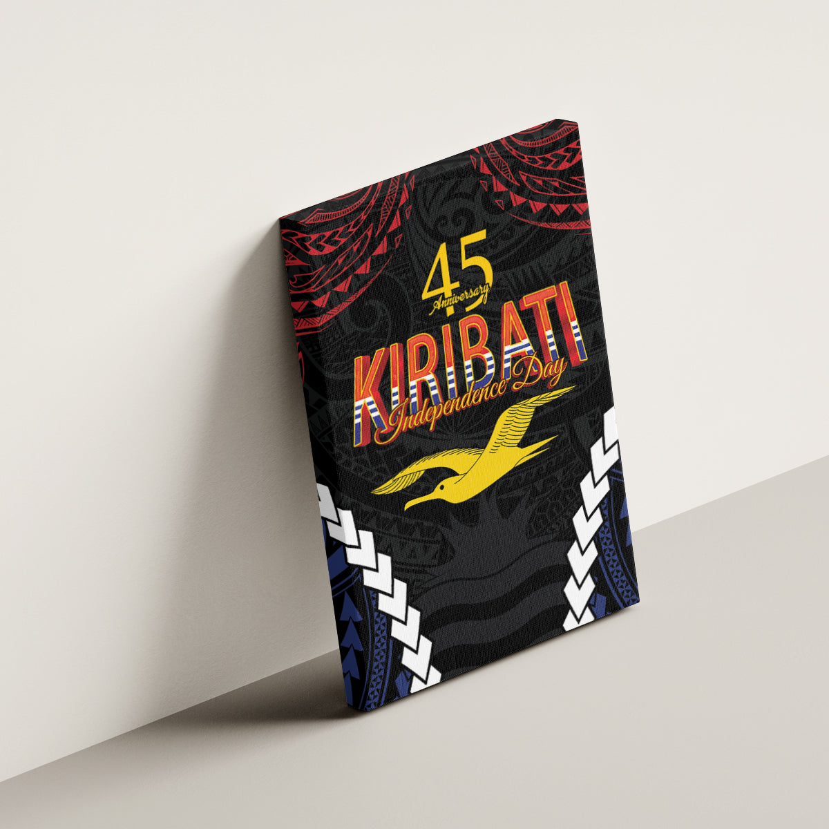 Kiribati 45th Anniversary Independence Day Canvas Wall Art Since 1979 LT9 - Polynesian Pride