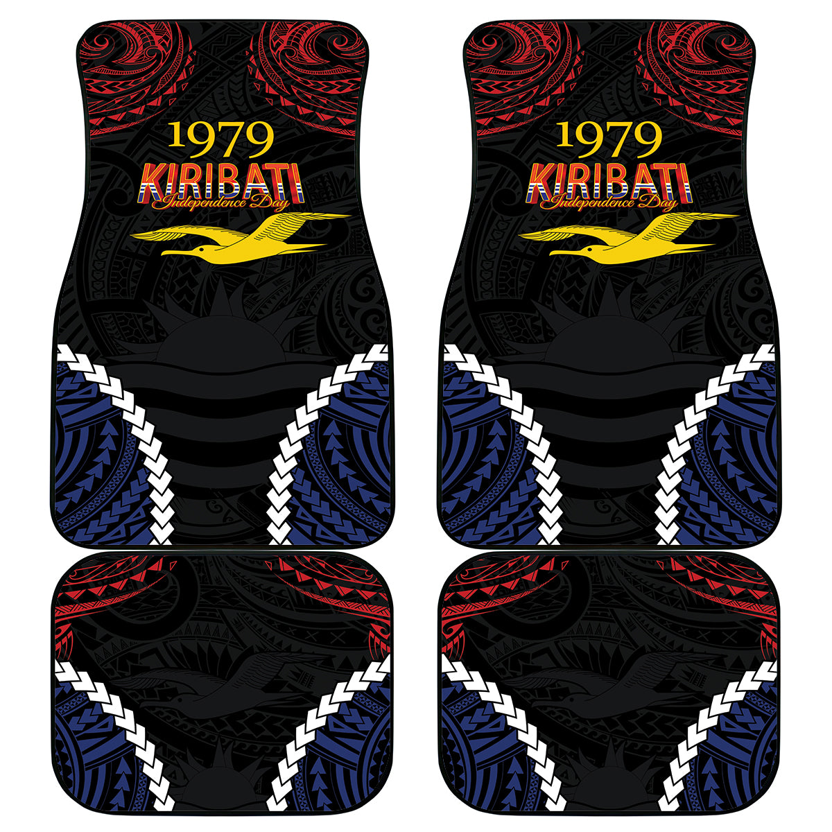 Kiribati 45th Anniversary Independence Day Car Mats Since 1979 LT9 - Polynesian Pride