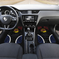 Kiribati 45th Anniversary Independence Day Car Mats Since 1979 LT9 Set 2pcs - Front Black - Polynesian Pride