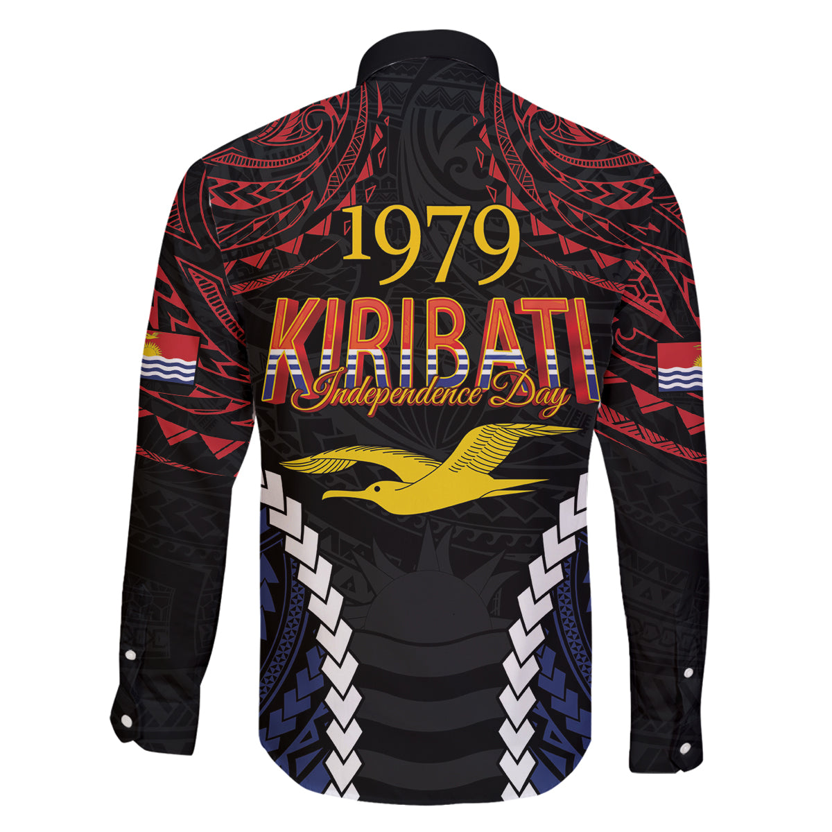 Kiribati 45th Anniversary Independence Day Family Matching Tank Maxi Dress and Hawaiian Shirt Since 1979 LT9 - Polynesian Pride