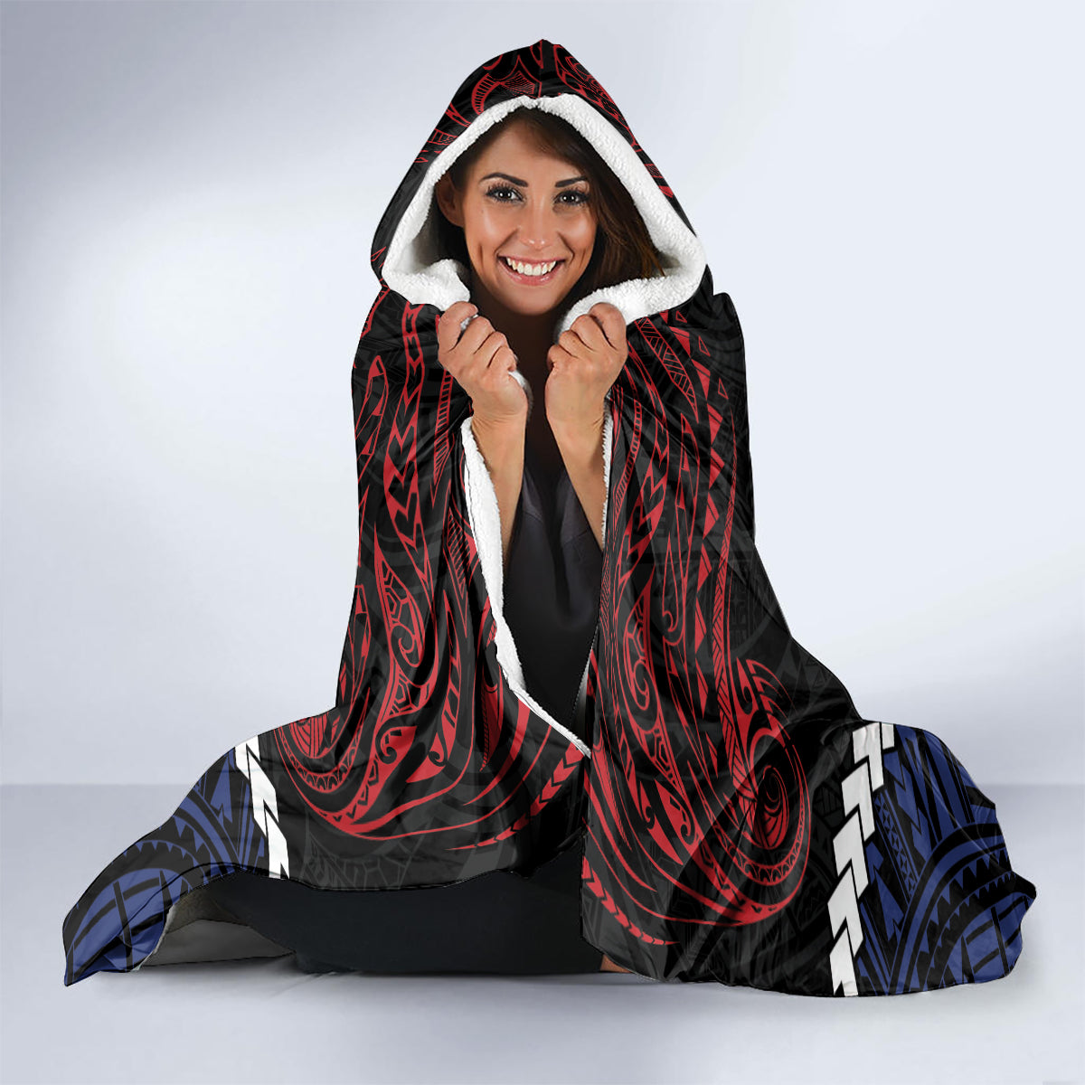 Kiribati 45th Anniversary Independence Day Hooded Blanket Since 1979 LT9 - Polynesian Pride